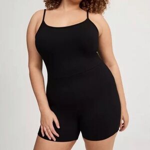 Torrid Size 4 Black Cami Lightweight Cotton Romper